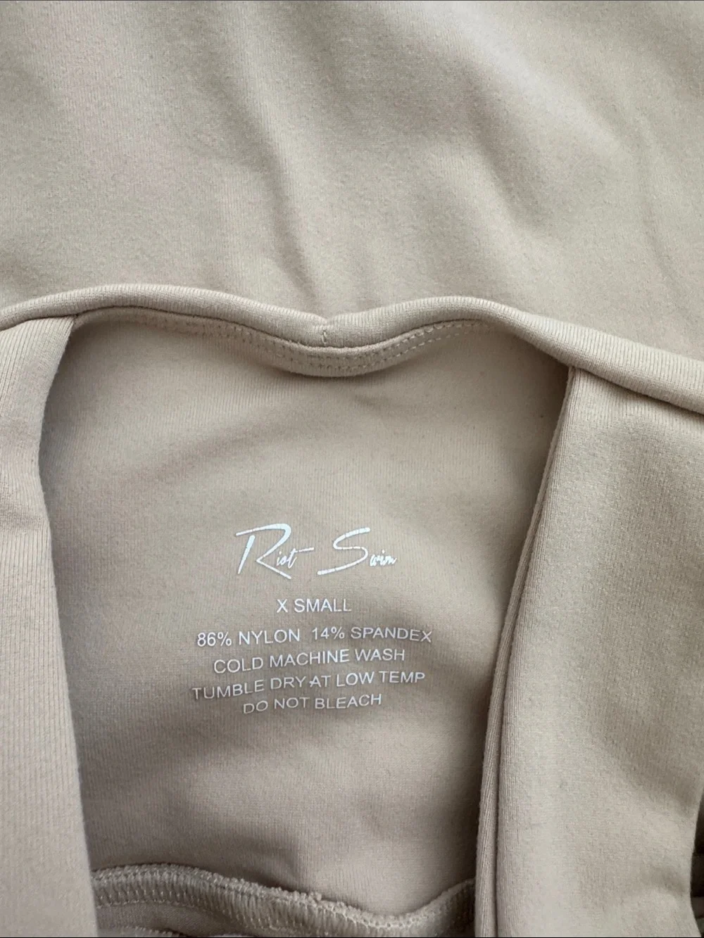 Riot Swim sleek beige